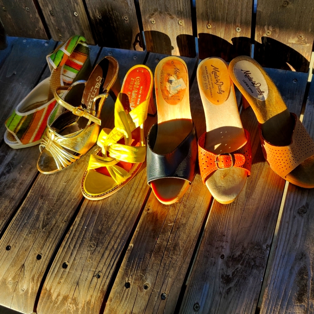 Collection of vintage sandals - 6 pairs